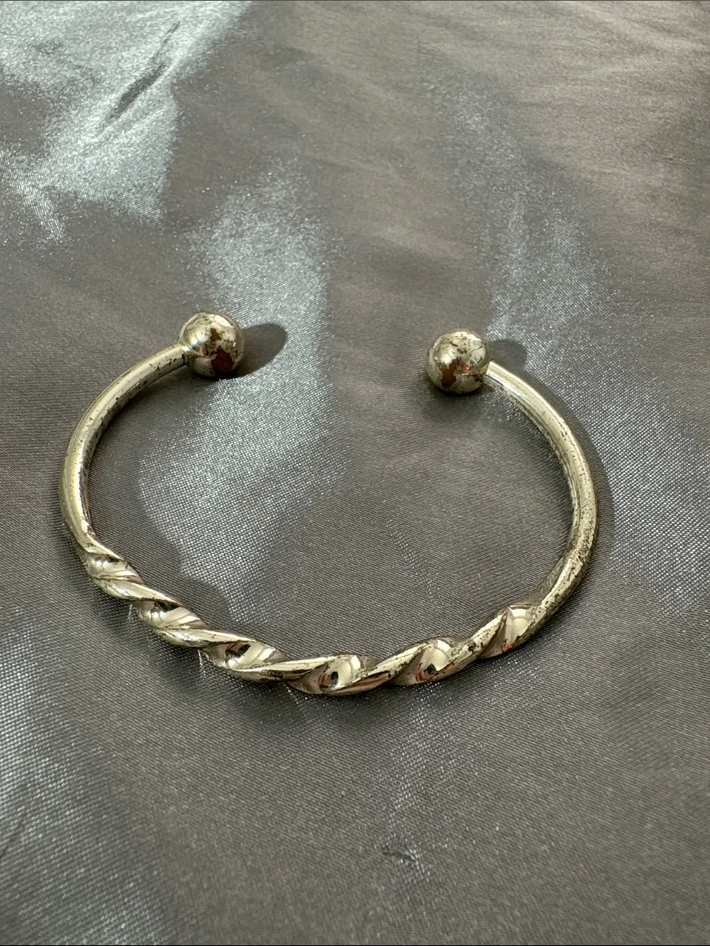 Silver-Tone Twisted Cuff Bracelet - Women Jewelry